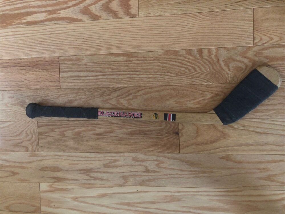 Vintage Chicago Blackhawks Mini NHL Stick 24" Souvenir Wood with Tape